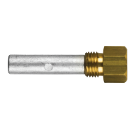 Pencil anode complete with brass plug th.1/4''GAS for Caterpillar - Ø 10 L.38 - 02029BIST - Tecnoseal